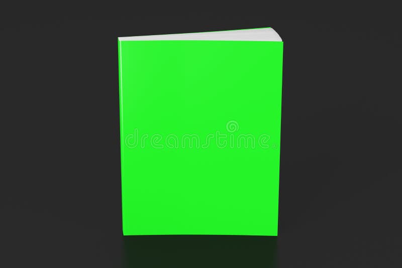 Blank soft color book standing vector illustration