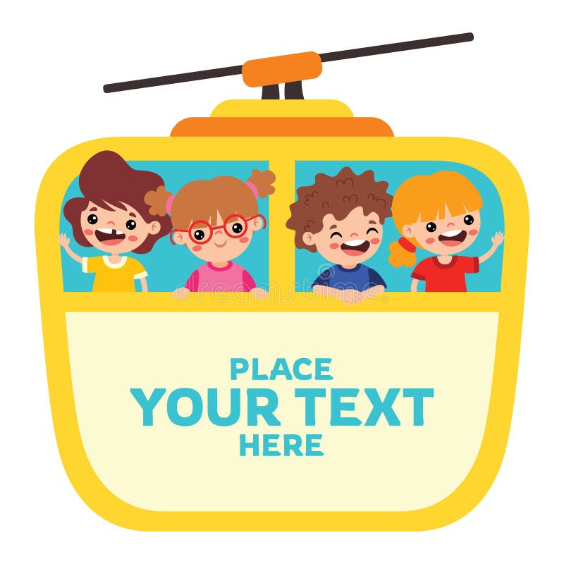 Blank Space Design For Children vector illustration