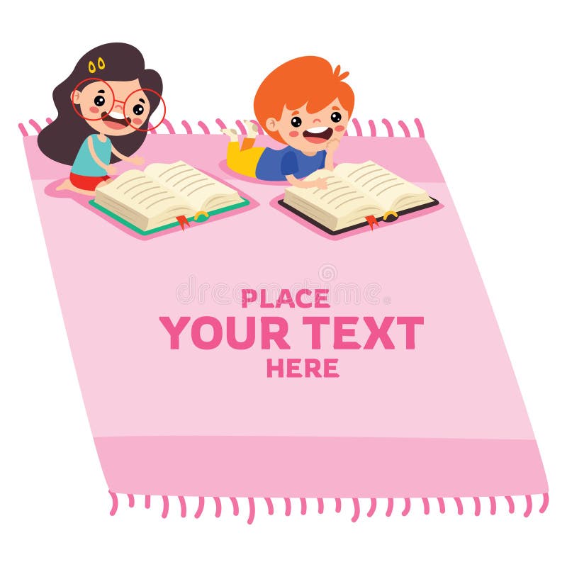 Blank Space Design For Children stock illustration