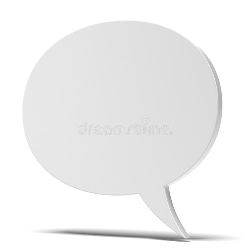 Blank speech bubble vector illustration