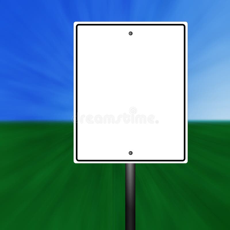 Blank Speed Limit Sign