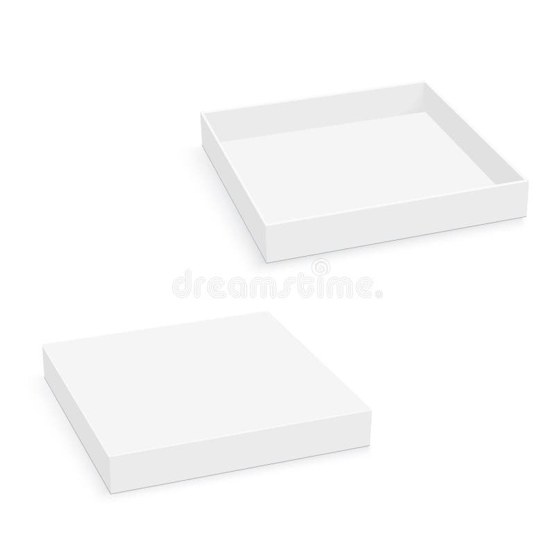 Download Blank Square Thin Box Mockup. Vector Stock Vector - Illustration of empty, cover: 174266792
