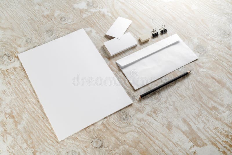 Blank stationery