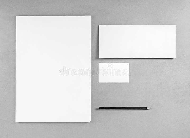 Blank stationery template