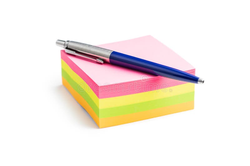 Blank sticky paper notepad stock photo. Image of backrgound 219910446