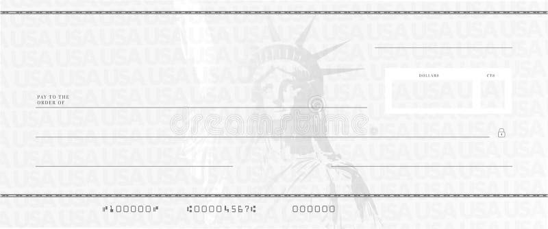 Blank Stimulus Check Template. Stock Vector - Illustration of With Blank Money Order Template