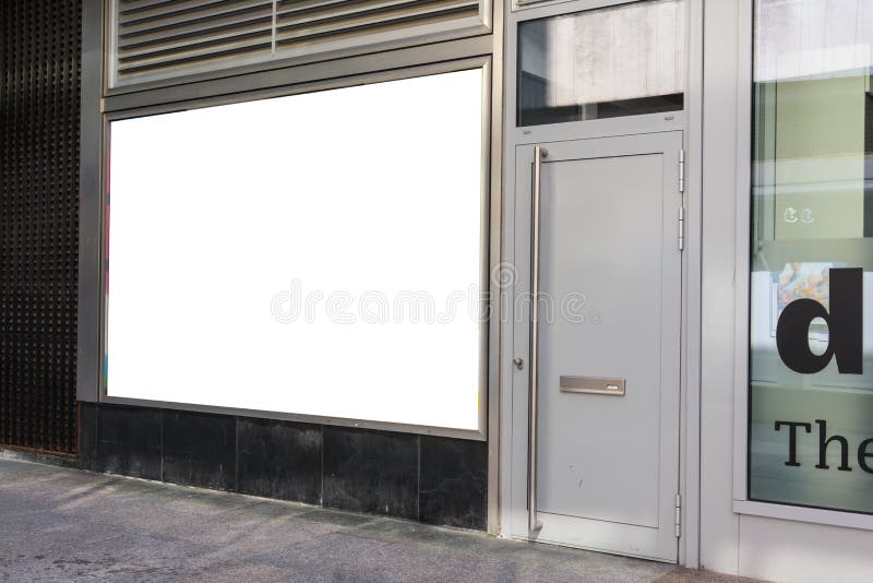 Download Blank Storefront Copy Space Template Crowded Area Mall Design White Stock Image - Image of ...