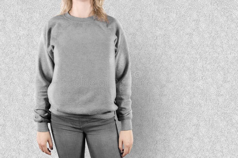 Download Blank Sweatshirt Mock Up . Female Wear Plain Hoodie Mockup ...