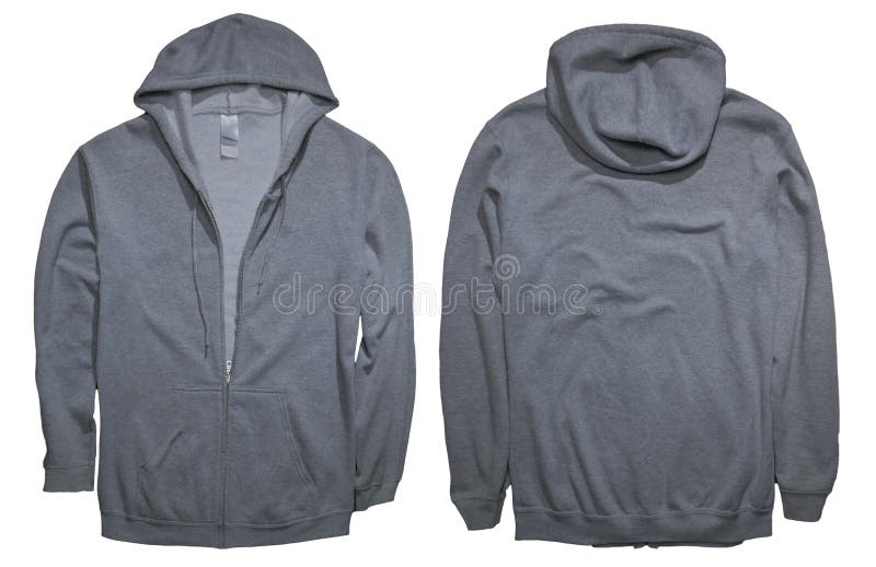 Gray Hoodie Mock up stock image. Image of back, casual - 158606037
