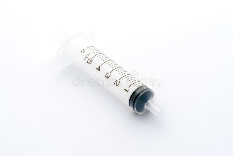 Blank Syringe Isolated on White Background Stock Photo Image of dose