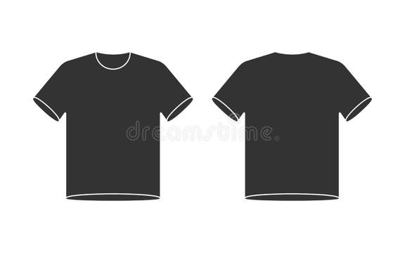 Blank T Shirt Template Front Back Stock Illustrations – 15,316 Blank T ...