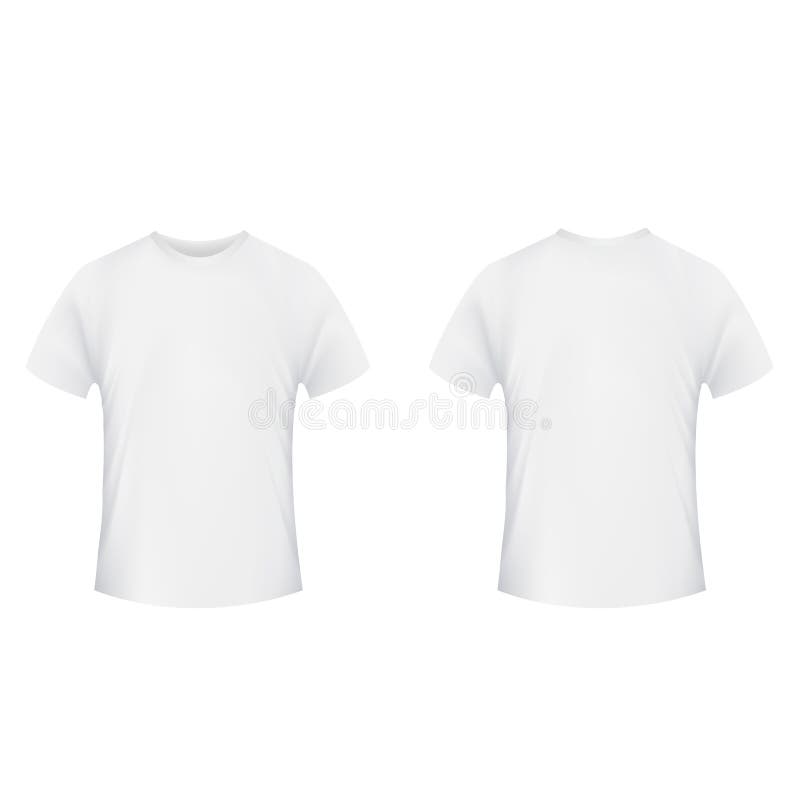 Download Blank T-shirt Template. Front And Back Side Stock Vector ...