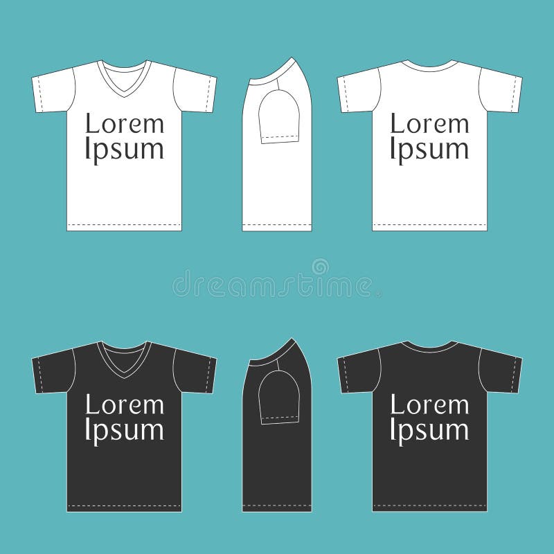 Blank T shirt template stock vector. Illustration of advertising 68898329
