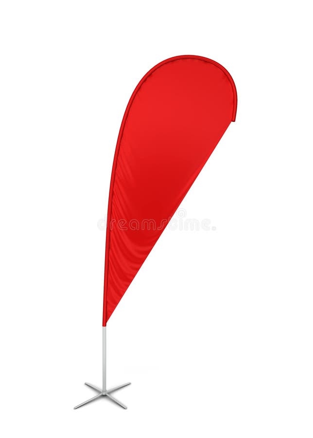 Download Free Blank Teardrop Banner Flag Stock Illustration Illustration Of Object 117673379 PSD Mockup Template