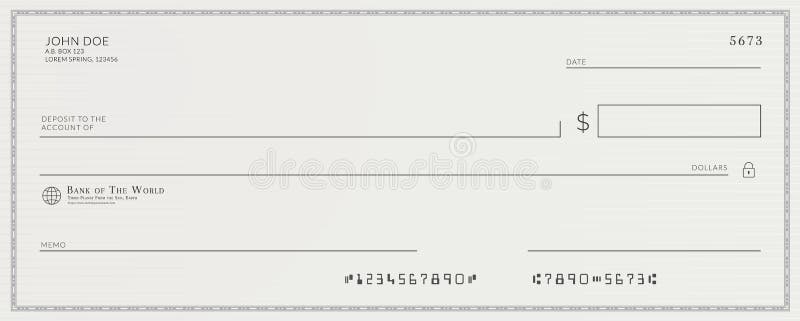 Free Bank Check Template from thumbs.dreamstime.com