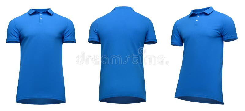 Blue Polo T Shirt Template