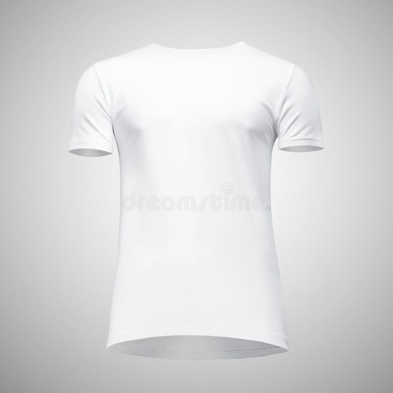 White Tshirt, Clothes on Isolated Stock Photo - Image of front, fabric ...