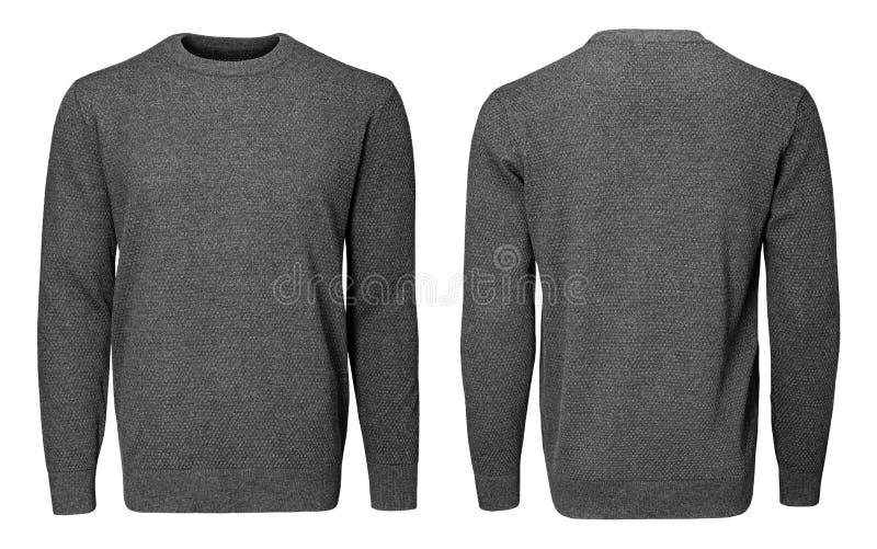 Download Blank Template Mens Grey Sweatshirt Long Sleeve, Front And ...