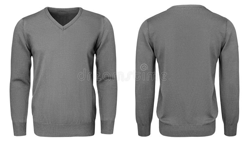 Download Blank Template Mens Grey Sweatshirt Long Sleeve, Front And ...