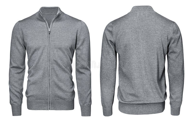 Download Blank Template Mens Grey Sweatshirt Long Sleeve, Front And ...