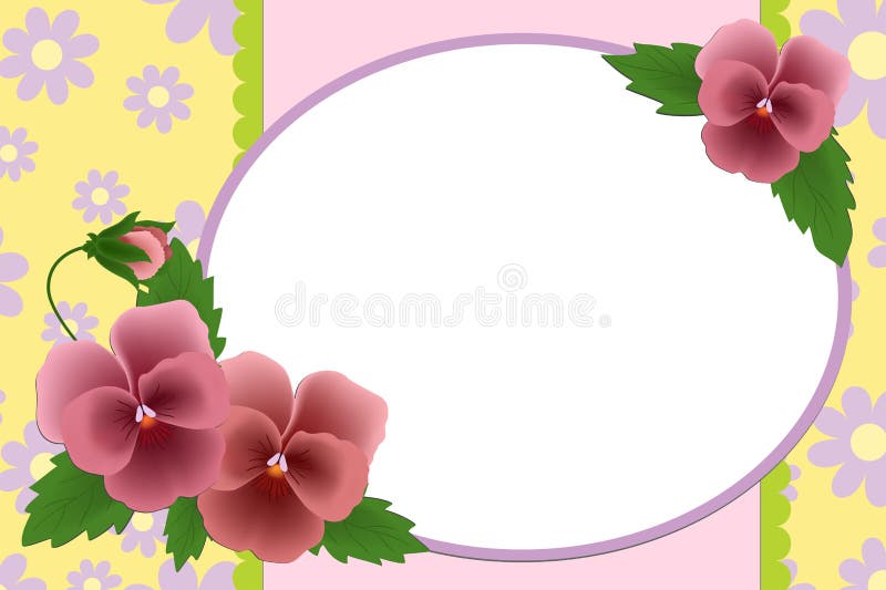Blank template for photo frame royalty free illustration