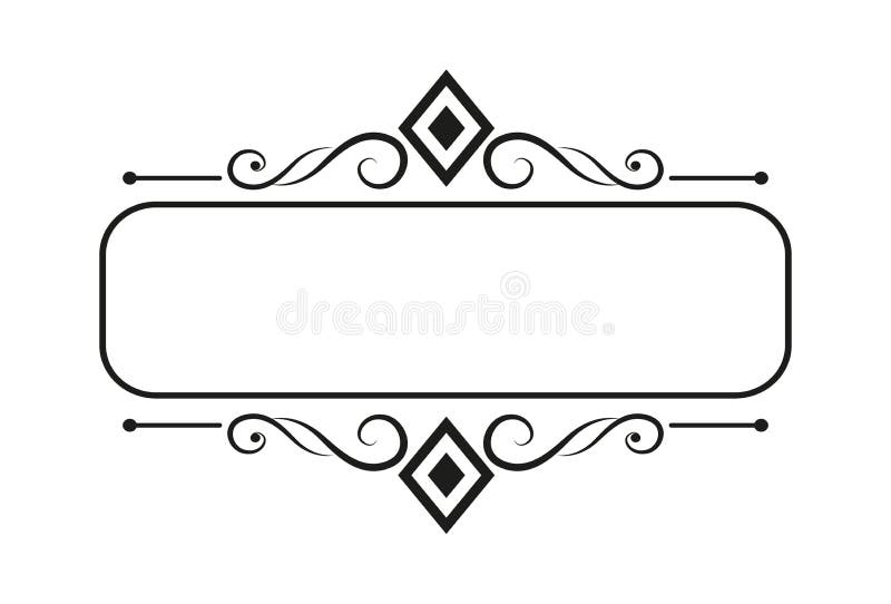 Blank Template for Text Isolated Text Box Vector Ornaments Stock Blank Template for Text Isolated Text Box Vector Ornaments Stock