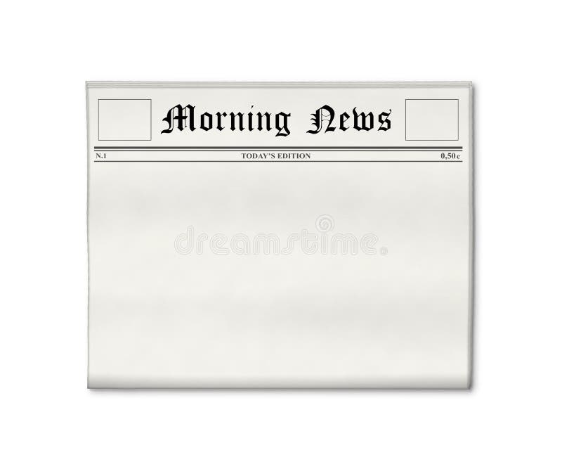Blank tidningsmall arkivfoton