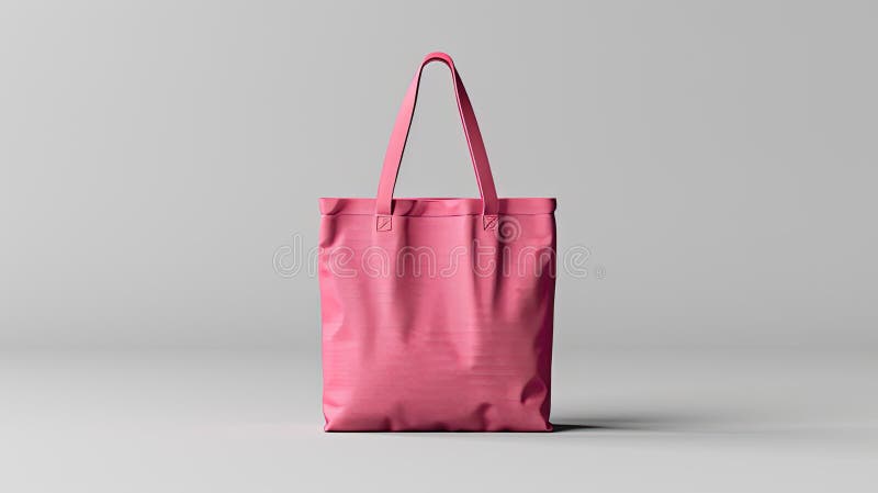 A blank tote bag mockup template in a realistic setting, featuring ample empty space for text placement. stock photo