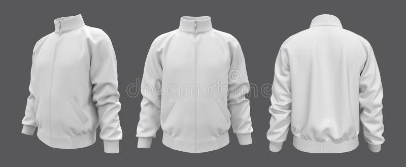 Download Blank Tracksuit Top Mockup, Track Side And Back Views ...