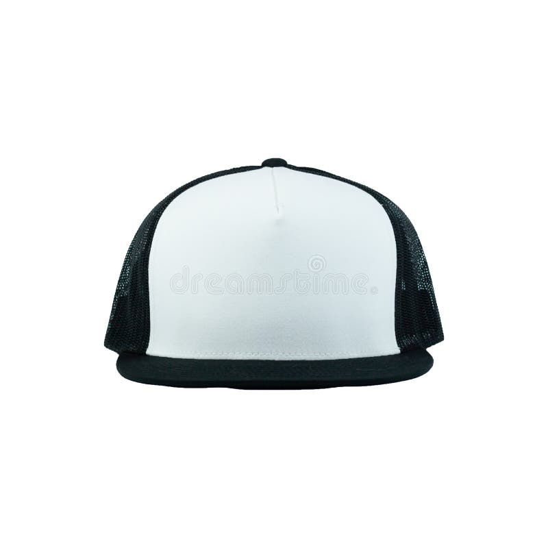 Download Blank Trucker Hat Cap Flat Visor On White Background ...