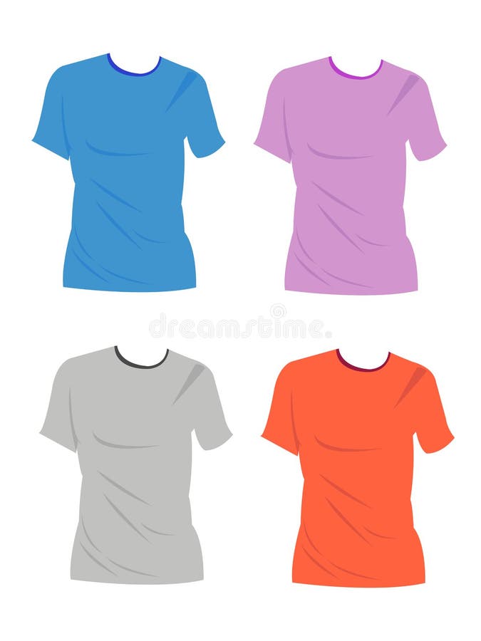 Blank tshirt stock vector. Illustration of design, white - 584802