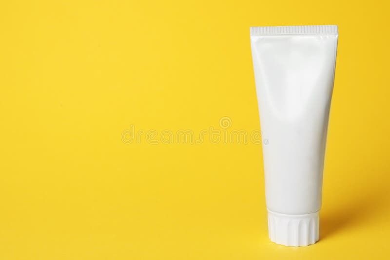 Download Blank Tube Of Toothpaste On Color Background. Stock Photo - Image of fresh, mockup: 137626458