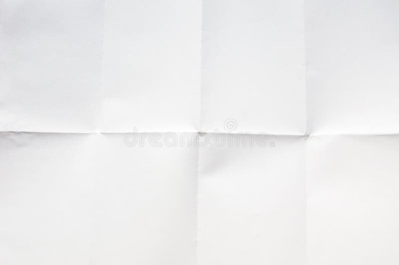 Blank Unfolded Used Paper