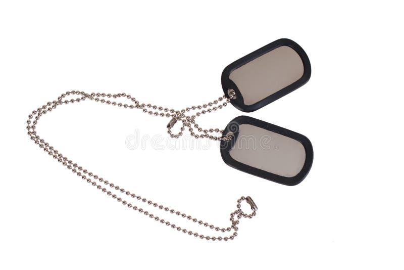 Blank US army dog tags stock image. Image of army, sign - 30308065