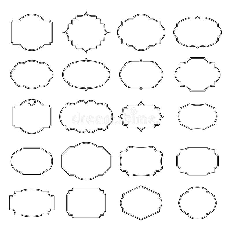 Blank Vintage Frame Vector Illustration Stock Vector Illustration Of Label Sticker Blank Vintage Frame Vector Illustration Stock Vector Illustration Of Label Sticker