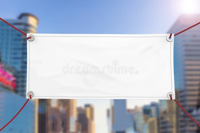 Blank vinyl banner stock photo. Image of advertising 83123128