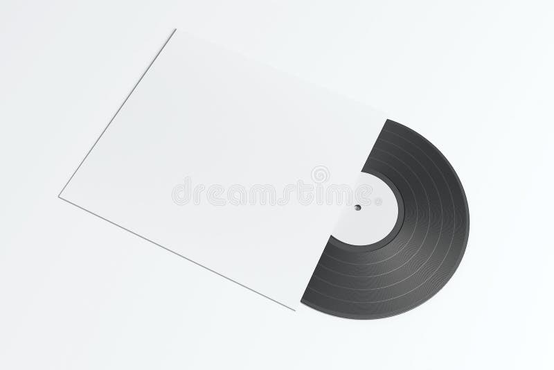 Vinyl Record with Blank Cover Stock Illustration Illustration of