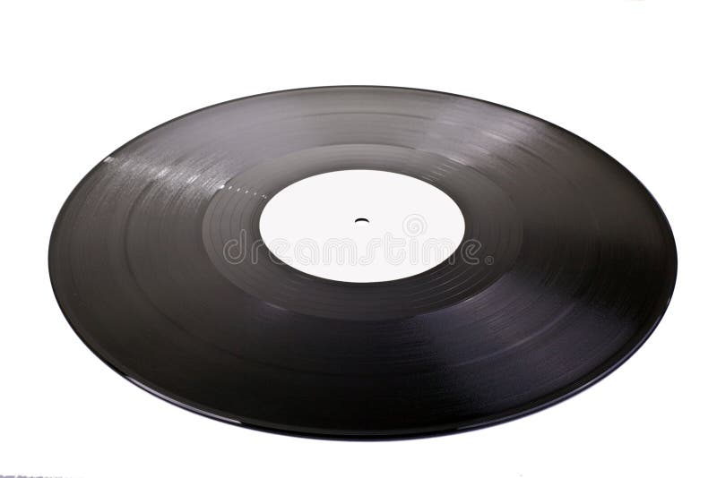 Blank vinyl disc stock images