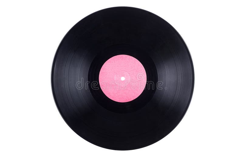 Blank vinyl record isolated on white royalty free stock photography