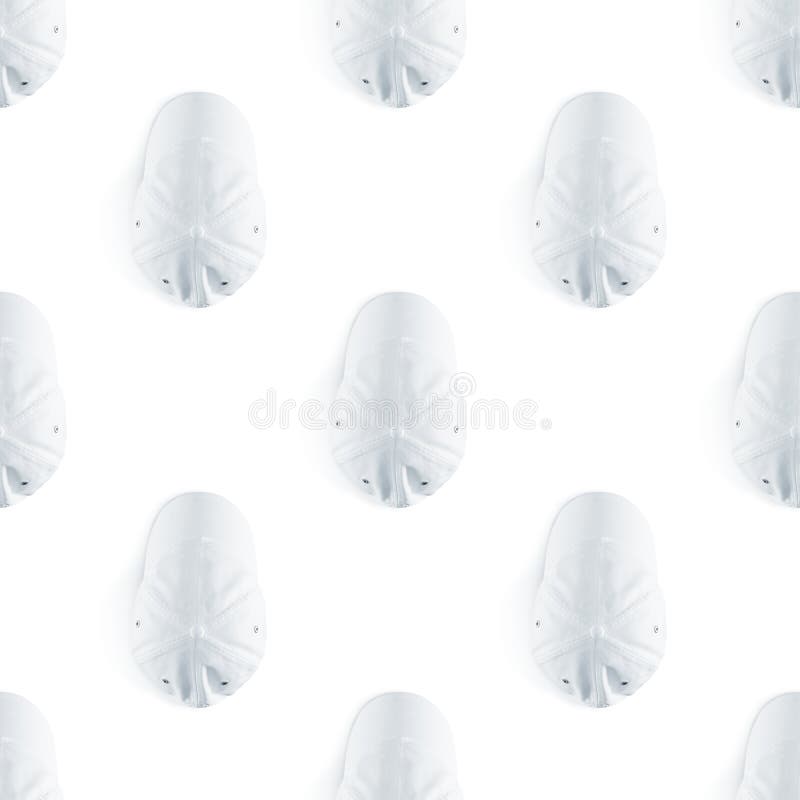 Download Blank White Baseball Cap Seamless Pattern Mock Up Top View ...