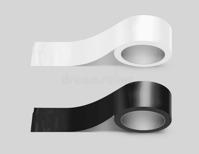Adhesive Tape Roller On White Background Stock Photo, Picture and Royalty  Free Image. Image 29123253.