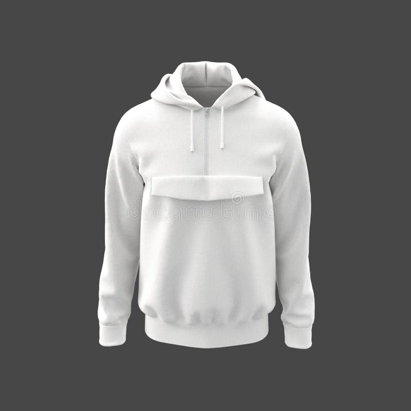 Download Blank White Cagoule Jacket Mockup Front View Stock Illustration Illustration Of Clothes Print 200863785
