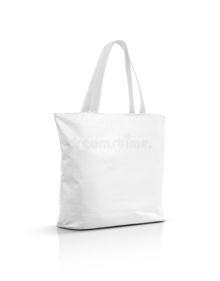 white canvas tote bag
