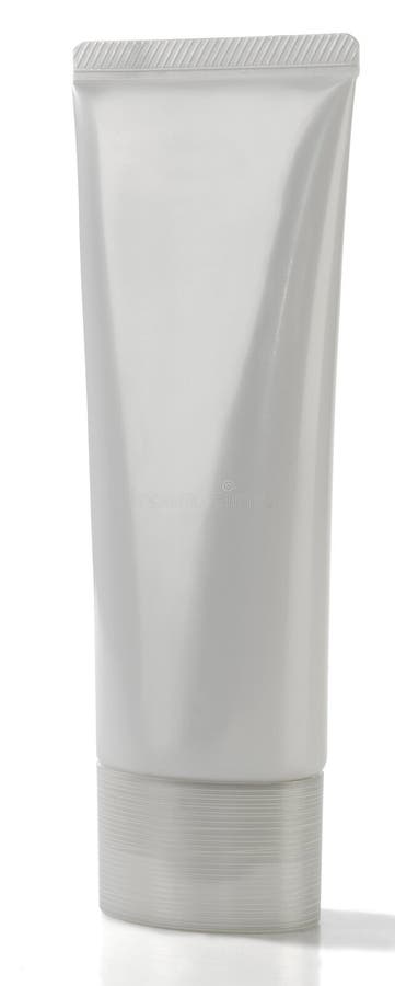 Blank white cosmetic tube