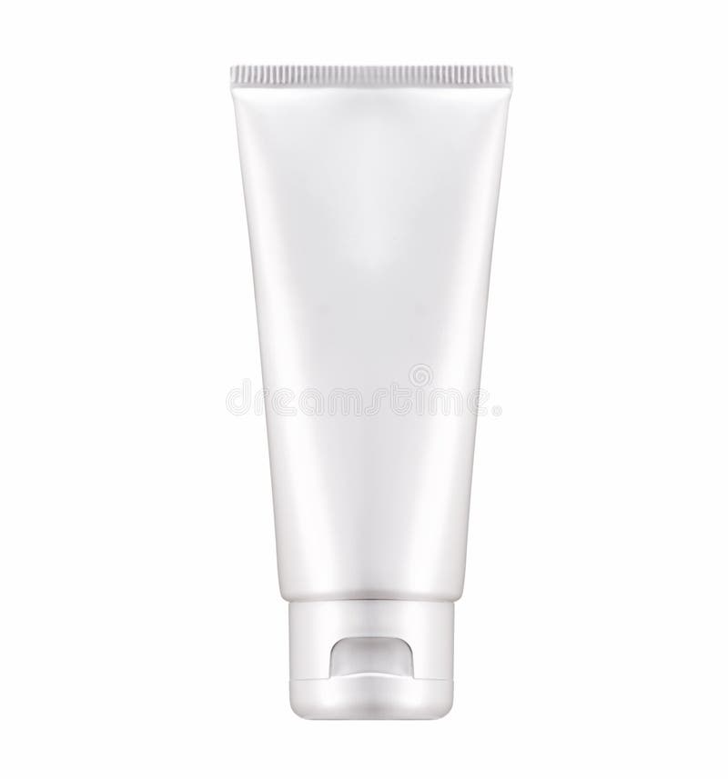 Blank White cosmetic tube pack Of Cream Or Gel. Ready for your p