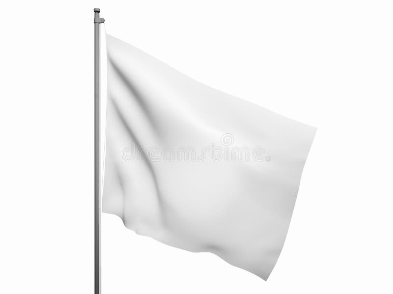 Download Blank white flag stock illustration. Illustration of horizontal - 39120924