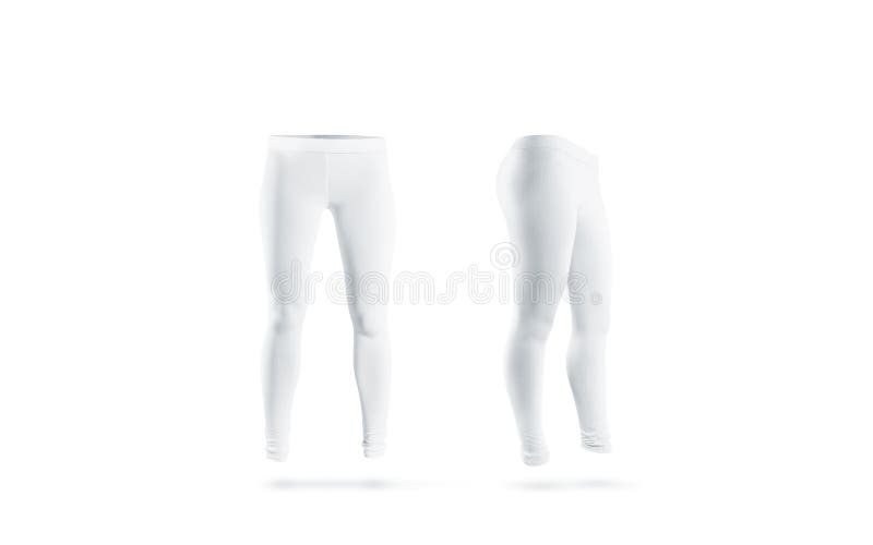 Woman wear black blank leggings mockup, isolated, clipping path