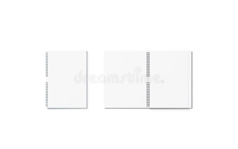 Download Blank White Opened And Closed Notebook Mockup Set Isolated Stock Illustration Illustration Of Notepad Binder 132572627