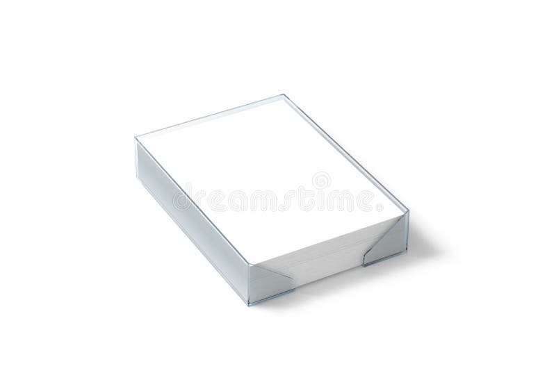 Blank white paper sheet mockup in plastic holder, clipping path, stock photo Blank white paper sheet mockup in plastic holder, clipping path, stock photo