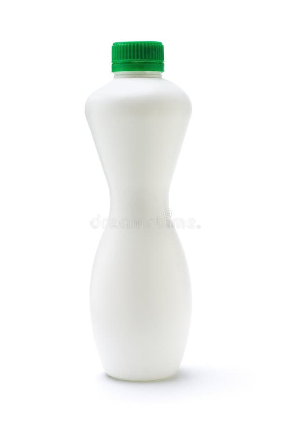Blank white plastic bottle royalty free stock image